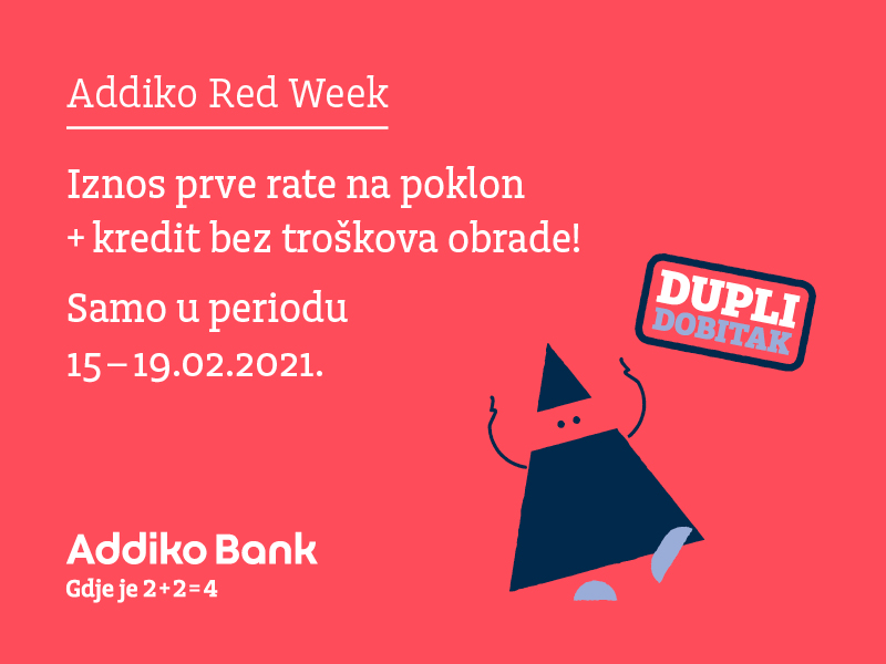 Addiko Red Week Sa Duplim Dobitkom 02 2021