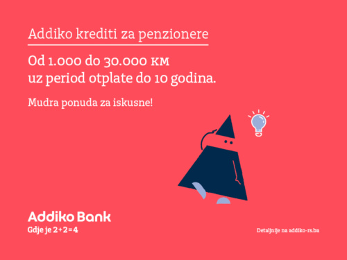 Addiko Ponuda Za Penzionere Vizual Addiko Ponuda Za Penzionere Vizual